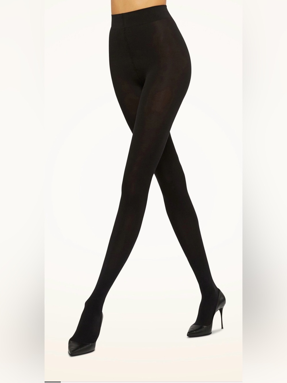 NWT (Damaged Box) Wolford Iconic Velvet De Luxe 66 Tights- Black size M